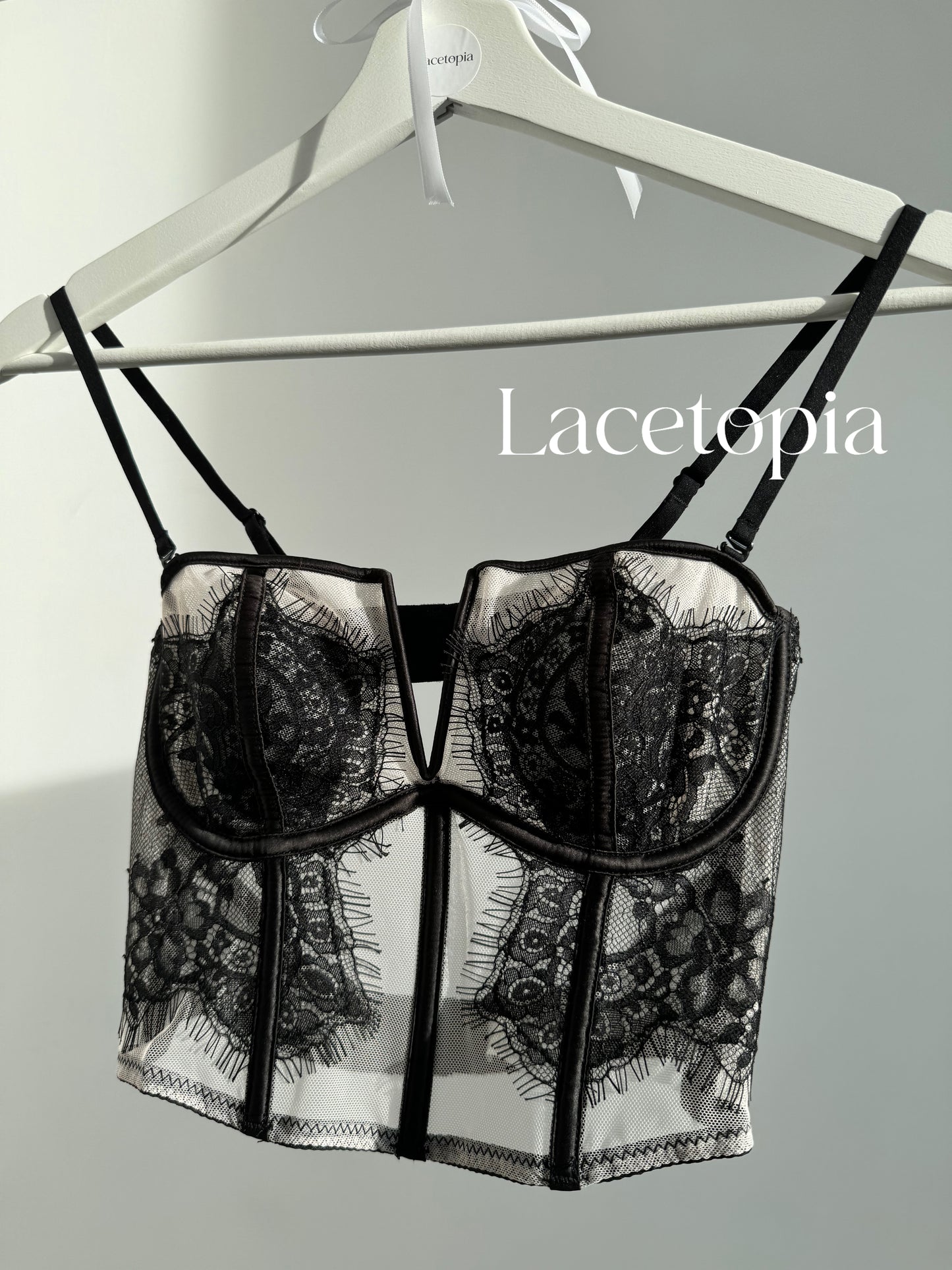 Shadow Black Lace Corset