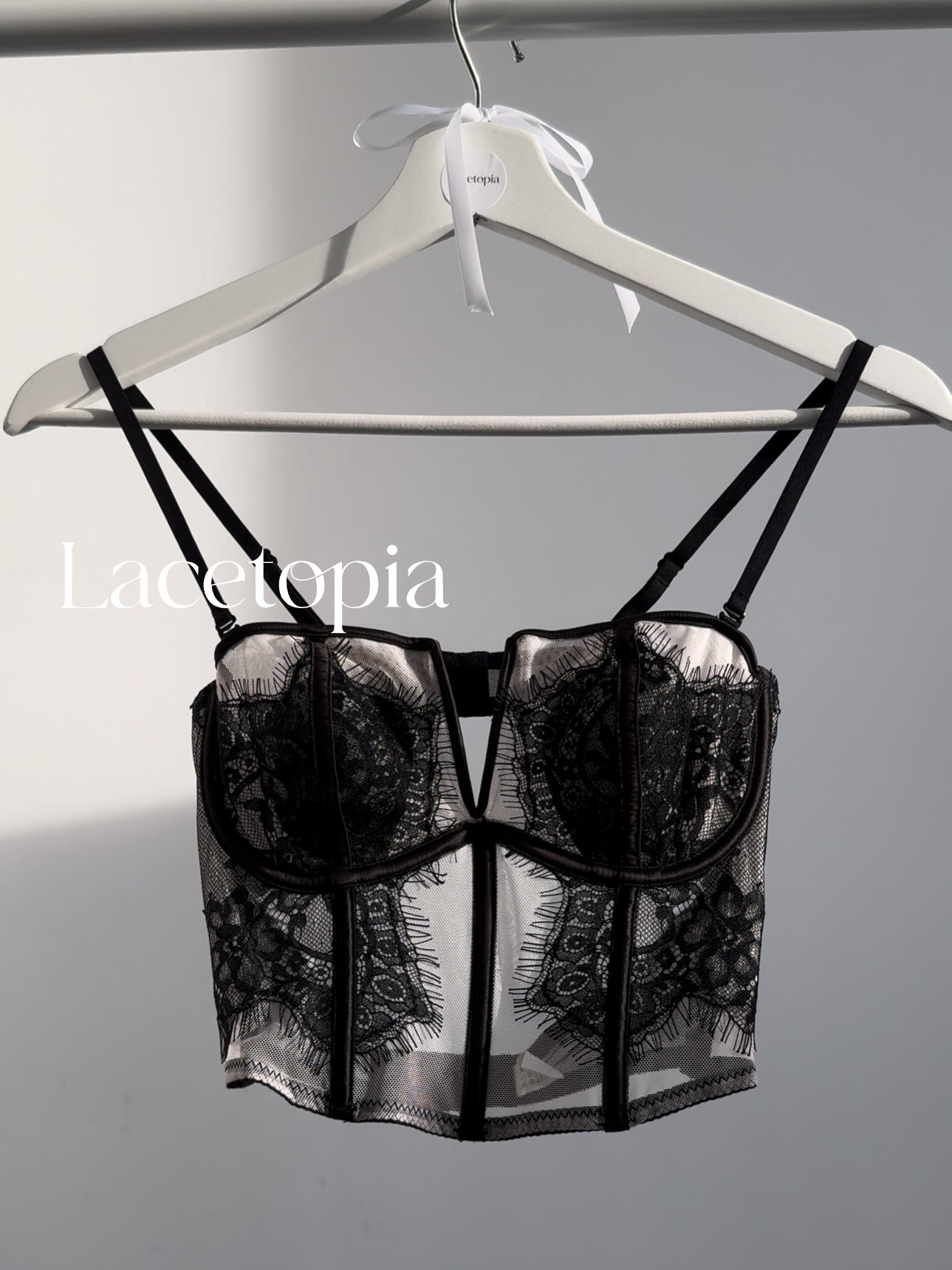 Shadow Black Lace Corset