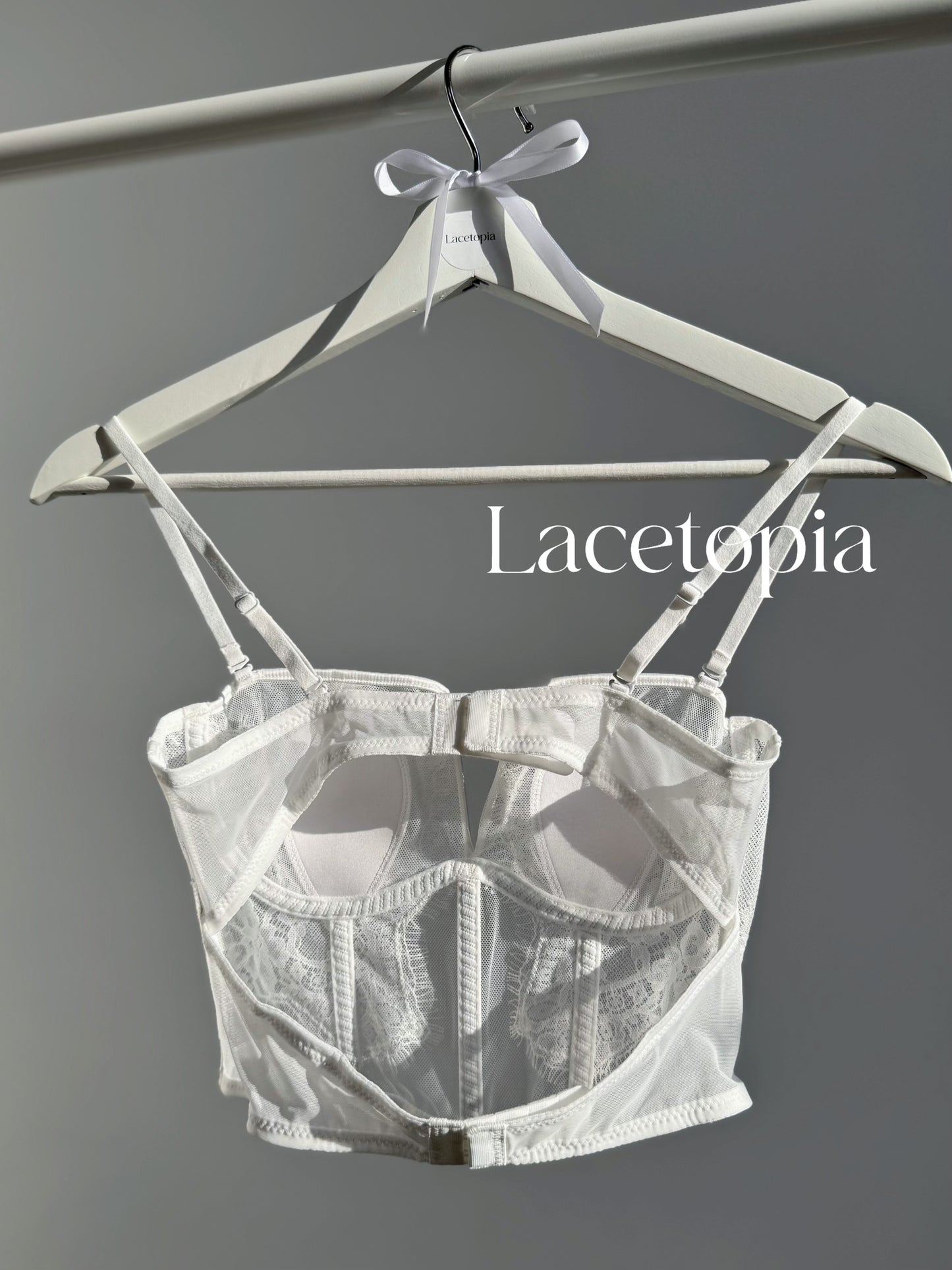 Cloud White Lace Corset