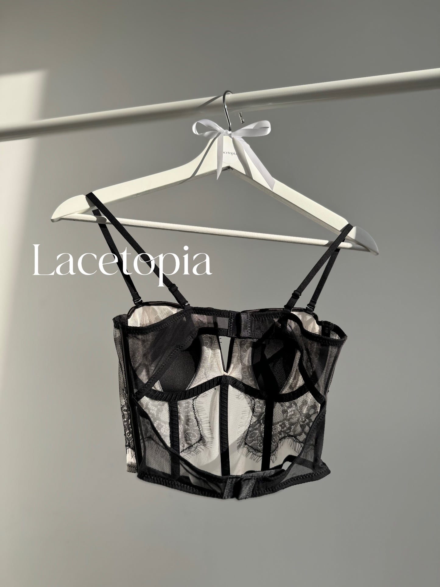 Shadow Black Lace Corset